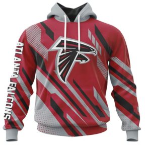 NFL Atlanta Falcons Custom Name Number MotoCross Concept Pullover Hoodie