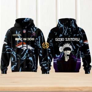 NFL Broncos x Anime Jujutsu Kaisen NFL 2026 Football Hoodie