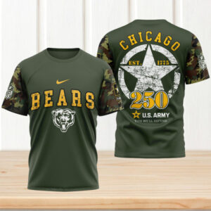 NFL Chicago Bears US Army 250th Birthday Celebration Game Day NFL Football Jersey