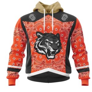 NFL Cincinnati Bengals Custom Name Number Classic Style Pullover Hoodie