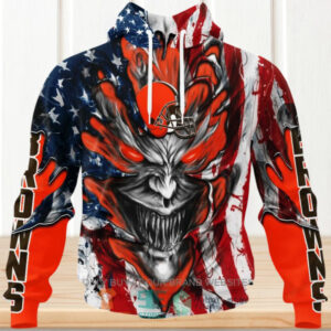 NFL Cleveland Browns America Flag Hoodie