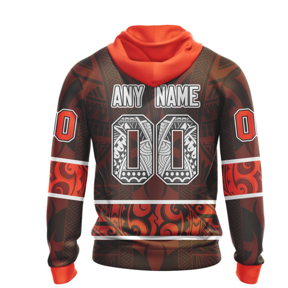 NFL Cleveland Browns Custom Name Number Native With Samoa Culture Pullover Hoodie NFL Cleveland Browns Custom Name Number Native With Samoa Culture Pullover Hoodie