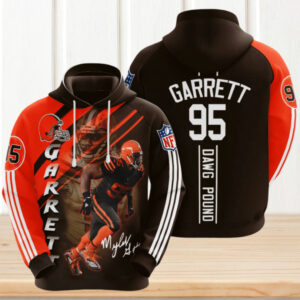 NFL Cleveland Browns Myles Garrett 95 Match Player Hoodie