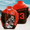 Cleveland Browns Helmet Match Player NFL Hoodie Cleveland Browns Helmet Match Player NFL Hoodie