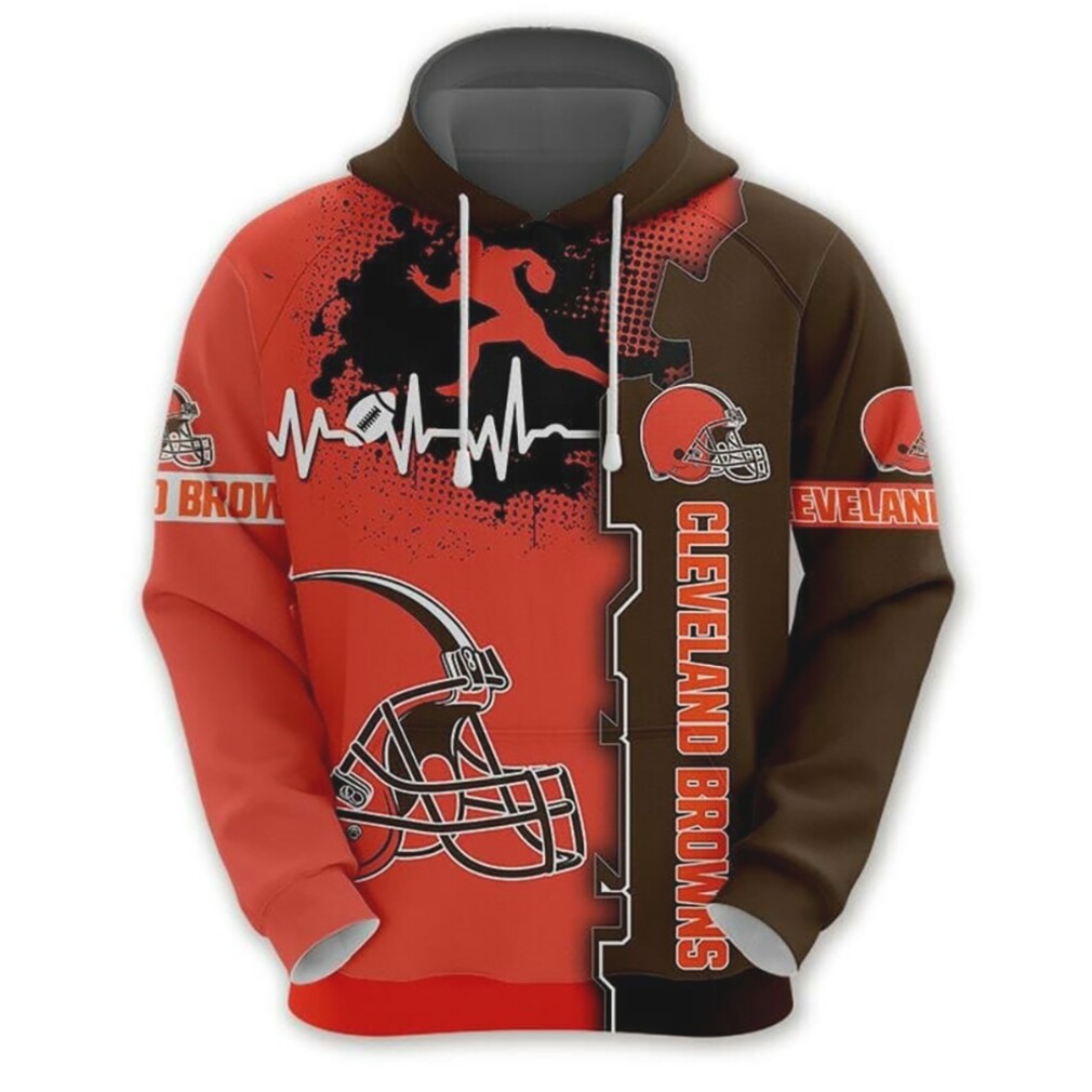 NFL Cleveland Browns Orange Pullover Hoodie1 NFL Cleveland Browns Orange Pullover Hoodie1