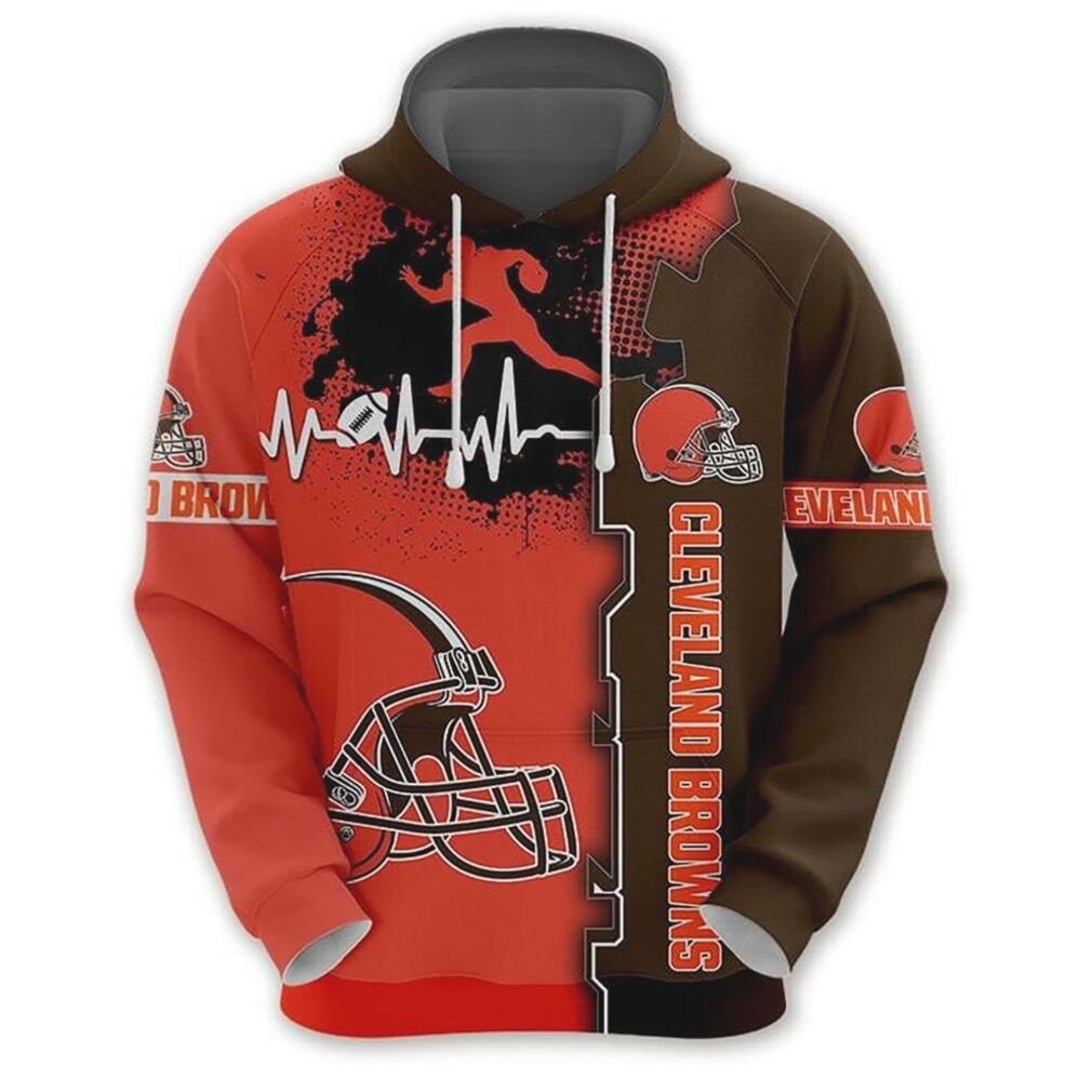 NFL Cleveland Browns Orange Pullover Hoodie1 NFL Cleveland Browns Orange Pullover Hoodie1