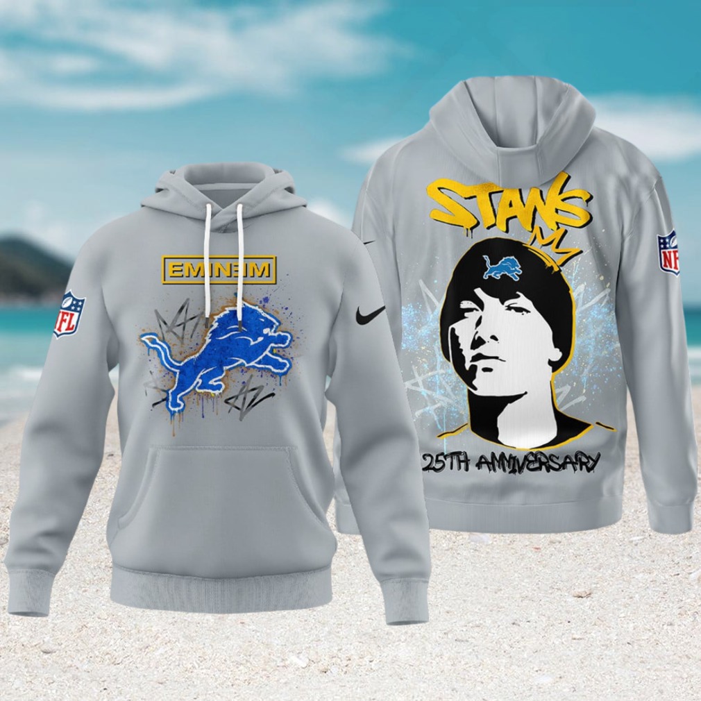 NFL Detroit Lions x Eminem Stan 25th Anniversary Football Hoodie NFL Detroit Lions x Eminem Stan 25th Anniversary Football Hoodie