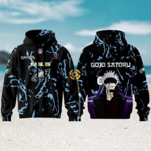 NFL Eagles x Anime Jujutsu Kaisen NFL 2026 Football Hoodie NFL Eagles x Anime Jujutsu Kaisen NFL 2026 Football Hoodie