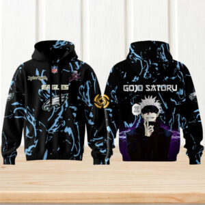 NFL Eagles x Anime Jujutsu Kaisen NFL 2026 Football Hoodie
