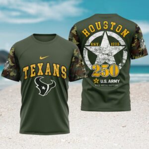 NFL Houston Texans US Army 250th Birthday Celebration Game Day NFL Football Jersey NFL Houston Texans US Army 250th Birthday Celebration Game Day NFL Football Jersey