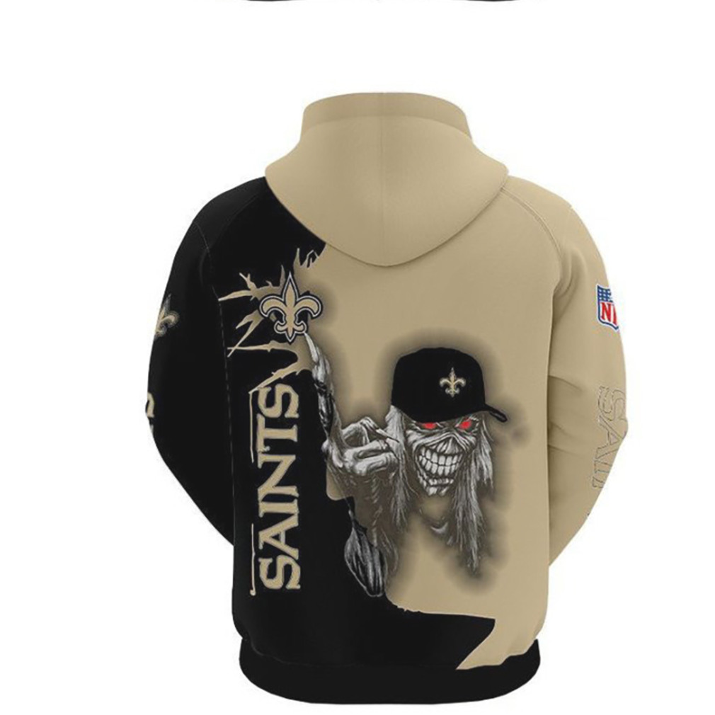 NFL New Orleans Saints Ultra Death Fan NFL Zip Up Hoodie1 NFL New Orleans Saints Ultra Death Fan NFL Zip Up Hoodie1