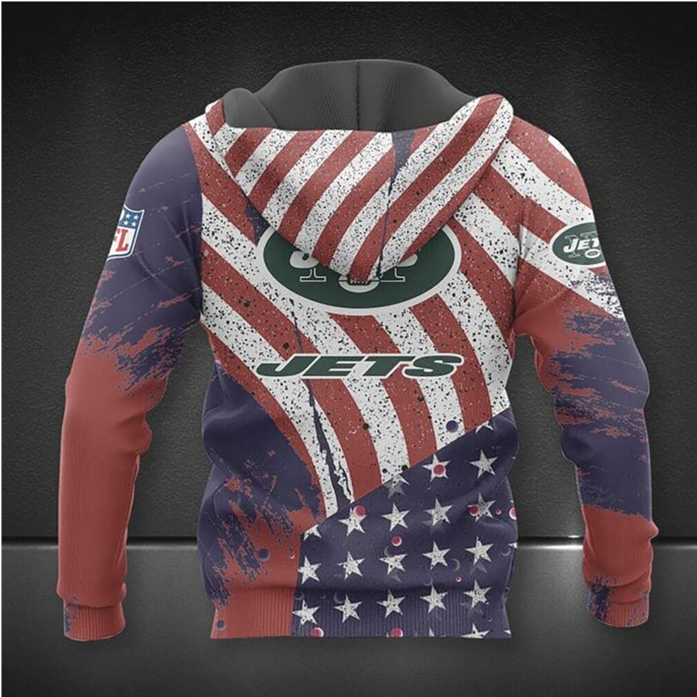 NFL New York Jets American Flag Zip Up Game Day Hoodie NFL New York Jets American Flag Zip Up Game Day Hoodie