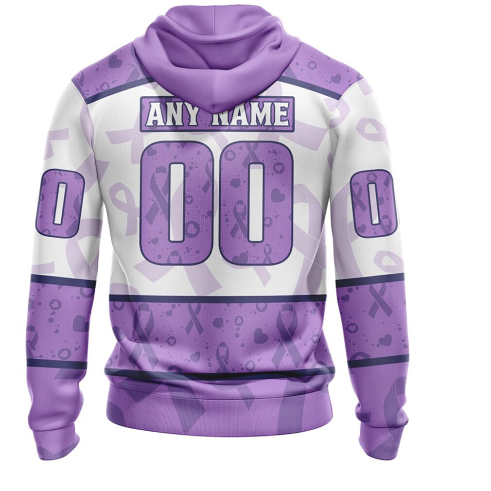 NFL New York Jets Custom Name Number Fight Cancer Pullover Hoodie NFL New York Jets Custom Name Number Fight Cancer Pullover Hoodie