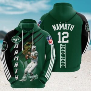 NFL New York Jets Joe Namath Player Game Match Hoodie NFL New York Jets Joe Namath Player Game Match Hoodie