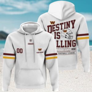 NFL Washington Commanders White Maroon Game Day Pullover Hoodie