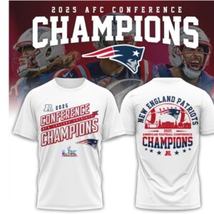 New England Patriots 2025 AFC Champions Game Day Essential T Shirt