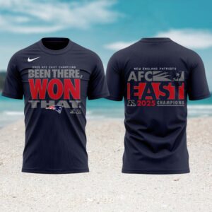 New England Patriots 2025 AFC East Champions Been There Won That Navy T Shirt