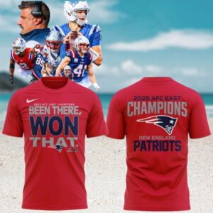 New England Patriots 2025 AFC East Champions Been There Won That Red T Shirt