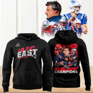 New England Patriots 2025 AFC East Champions Team Photo Roster Collage Hoodie New England Patriots 2025 AFC East Champions Team Photo Roster Collage Hoodie