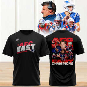 New England Patriots 2025 AFC East Champions Team Photo Roster Collage T Shirt New England Patriots 2025 AFC East Champions Team Photo Roster Collage T Shirt