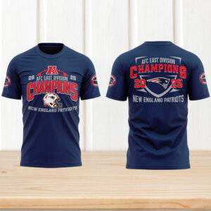 New England Patriots 2025 AFC East Division Champions Shirt