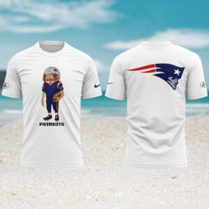 New England Patriots Bad Bunny Mascot White Performance Short Sleeve tshirt New England Patriots Bad Bunny Mascot White Performance Short Sleeve tshirt