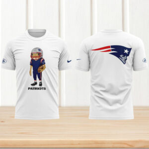 New England Patriots Bad Bunny Mascot White Performance Short Sleeve tshirt