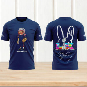 New England Patriots Bad Bunny Super Bowl Navy Blue Streetwear Shirt