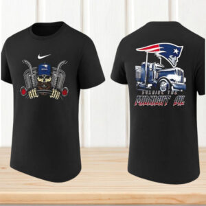 New England Patriots Burning The Midnight Oil Trucker Skull Football T Shirt