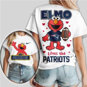 New England Patriots Football Official NFL Elmo Fan 3D Sh126