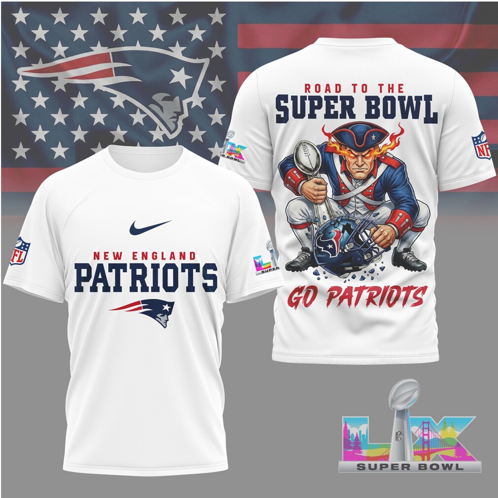 New England Patriots Gameday Playoffs 2026 NFL Road To Super Bowl 3D Shirt New England Patriots Gameday Playoffs 2026 NFL Road To Super Bowl 3D Shirt