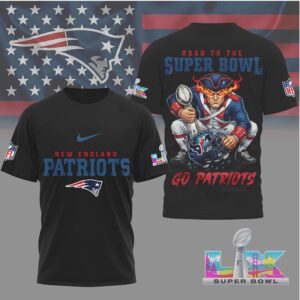 New England Patriots Gameday Playoffs 2026 NFL Road To Super Bowl 3D Shirt