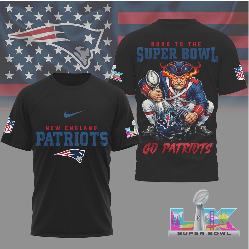New England Patriots Gameday Playoffs 2026 NFL Road To Super Bowl 3D Shirt New England Patriots Gameday Playoffs 2026 NFL Road To Super Bowl 3D Shirt