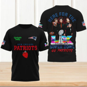New England Patriots Green Day Super Bowl LX T Shirt NFL Rock Band Fan T Shirt