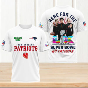 New England Patriots Green Day Super Bowl LX White T Shirt NFL Rock Band Fan Shirt