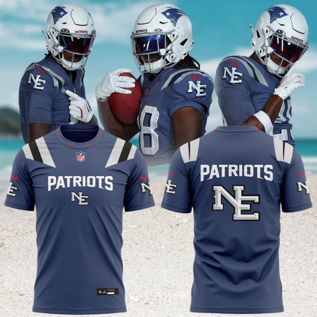 New England Patriots NFL Team Logo Performance Blue Short Sleeve Fan Apparel Shirt New England Patriots NFL Team Logo Performance Blue Short Sleeve Fan Apparel Shirt