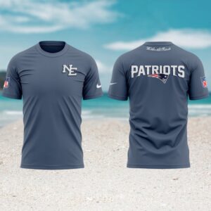 New England Patriots NFL Team Logo Performance Grey Short Sleeve Fan tshirt New England Patriots NFL Team Logo Performance Grey Short Sleeve Fan tshirt