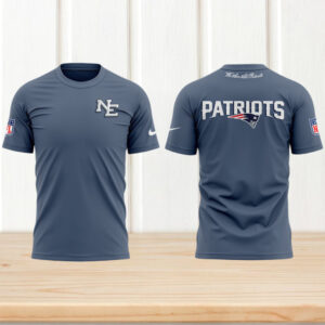 New England Patriots NFL Team Logo Performance Grey Short Sleeve Fan tshirt