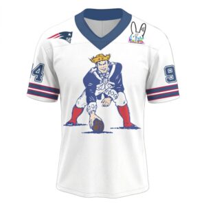 New England Patriots Official Benito Bowl V neck Baseball Jersey