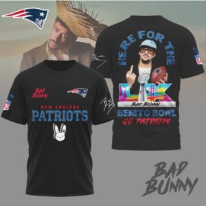 New England Patriots Official NFL Benito Bow Footballl 3D Shirt