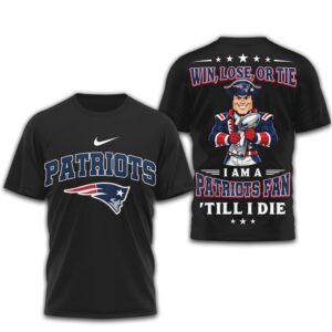 New England Patriots Official NFL Football Fan Till I Die 3D Shirt