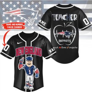 New England Patriots Official NFL Teacher Appreciation Month Jersey Shirt