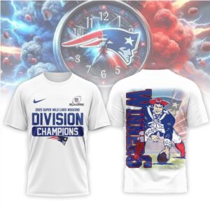 New England Patriots Official NFL Wild Card Weekend 3D Shirt New England Patriots Official NFL Wild Card Weekend 3D Shirt