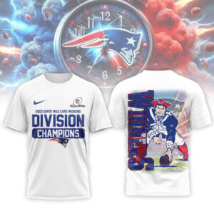 New England Patriots Official NFL Wild Card Weekend 3D Shirt