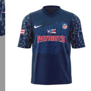 New England Patriots Puerto Rican Heritage Navy Football Jersey New England Patriots Puerto Rican Heritage Navy Football Jersey