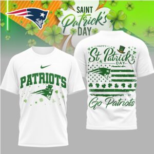 New England Patriots St. Patrick's Day Go Patriots Shamrock T Shirt