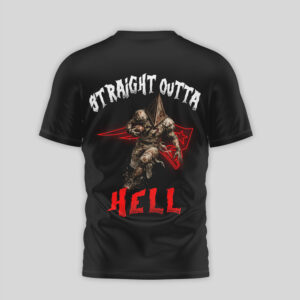 New England Patriots “Straight Outta Hell” Horror Graphic T Shirt New England Patriots “Straight Outta Hell” Horror Graphic T Shirt