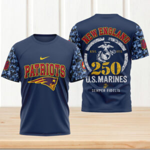 New England Patriots US Marine Corps 250th Anniversary Game Day NFL Football Jersey