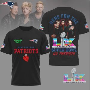 New England Patriots x Green Day Super Bowl LIX Crossover Tee