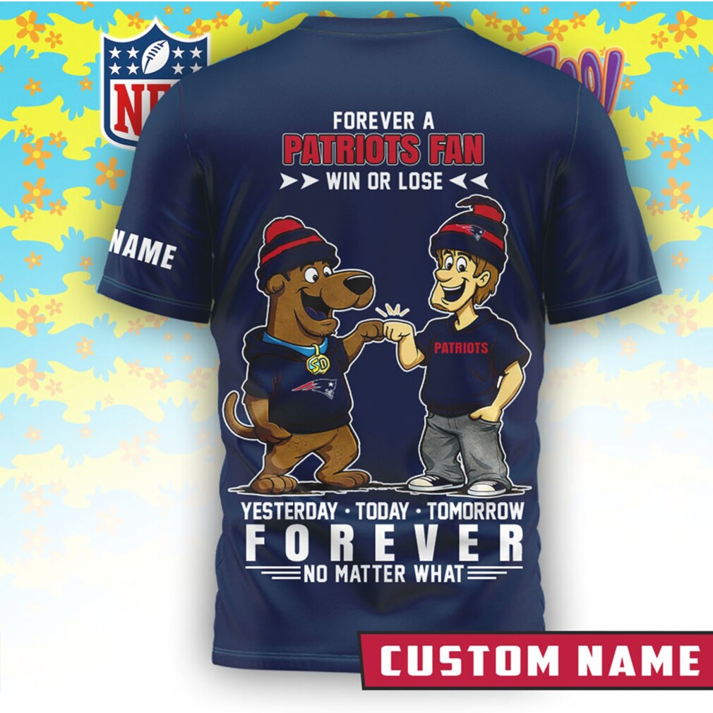 New England Patriots x Scooby Doo Official 3D Shirt New England Patriots x Scooby Doo Official 3D Shirt
